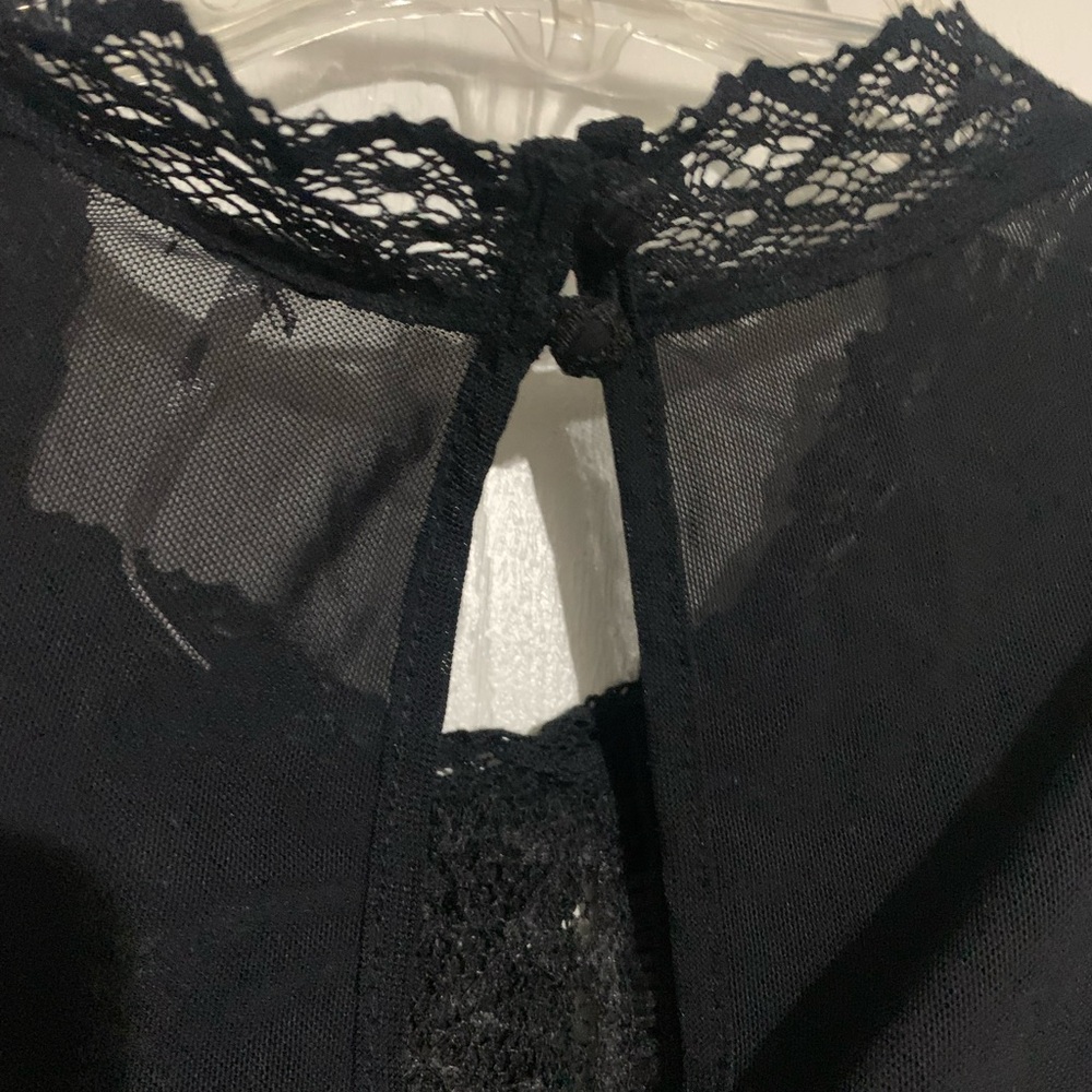 Free People Tea Party Black Lace Sleeveless Top - Picture 7 of 9